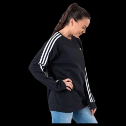 Hot adidas Essential Bf Crew White/Black Svart