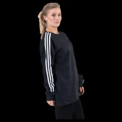 Hot adidas Essential Bf Crew White/Black Svart