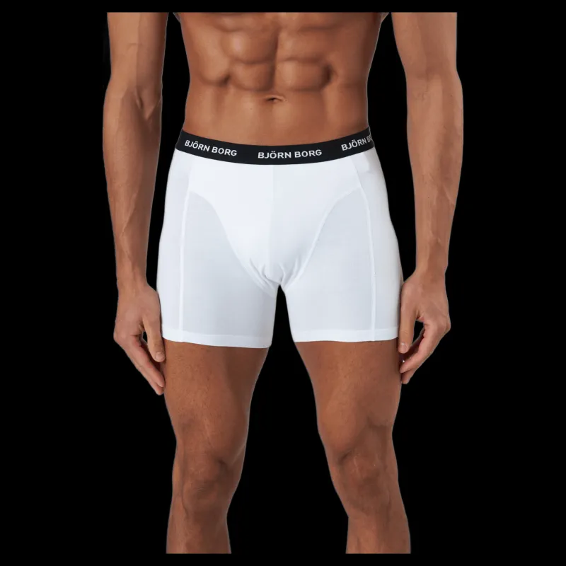 Clearance Björn Borg Essential Boxer 5p Multipack 3 Blå, Vit och Svart