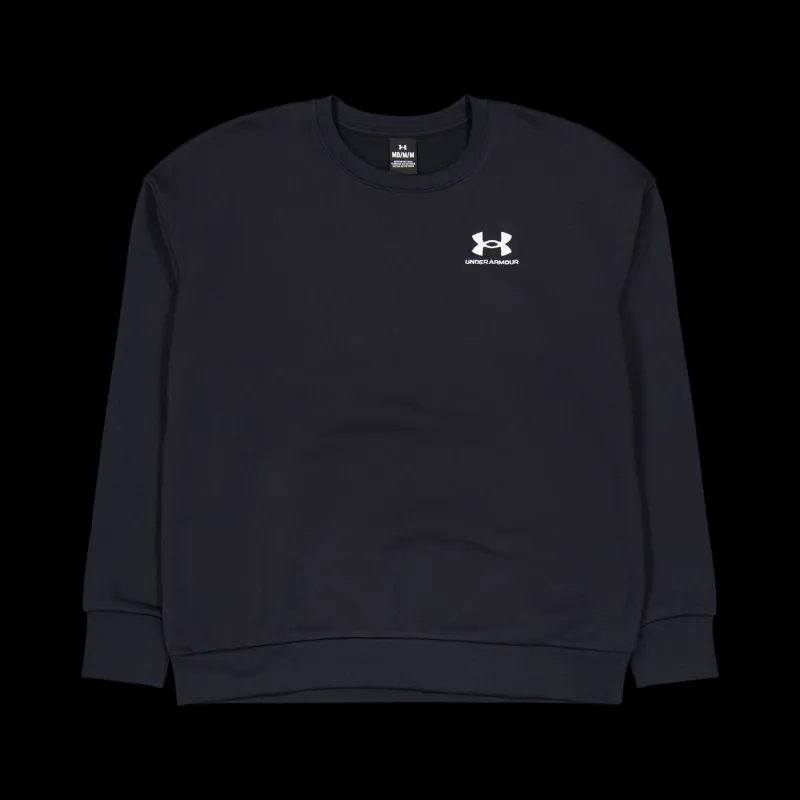 Under Armour Essential Fleece Crew Black Svart Outlet