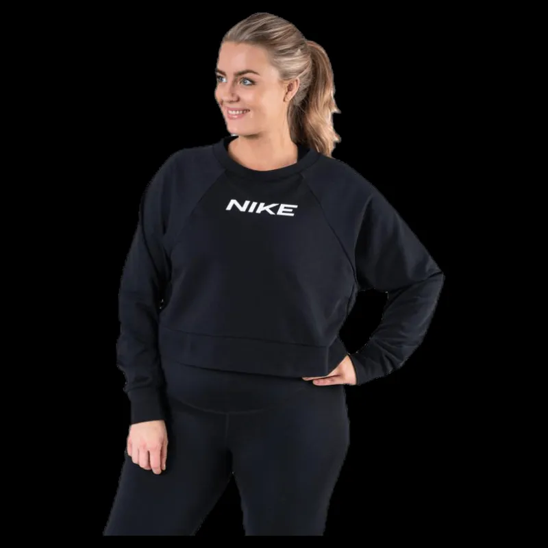 Sale Nike Essential Fleece Crew Plus White/Black Svart