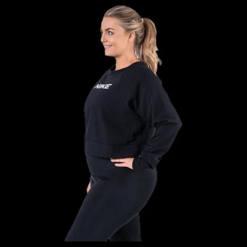 Sale Nike Essential Fleece Crew Plus White/Black Svart