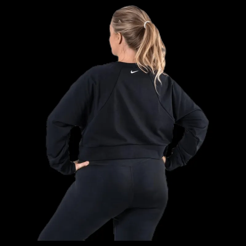 Sale Nike Essential Fleece Crew Plus White/Black Svart