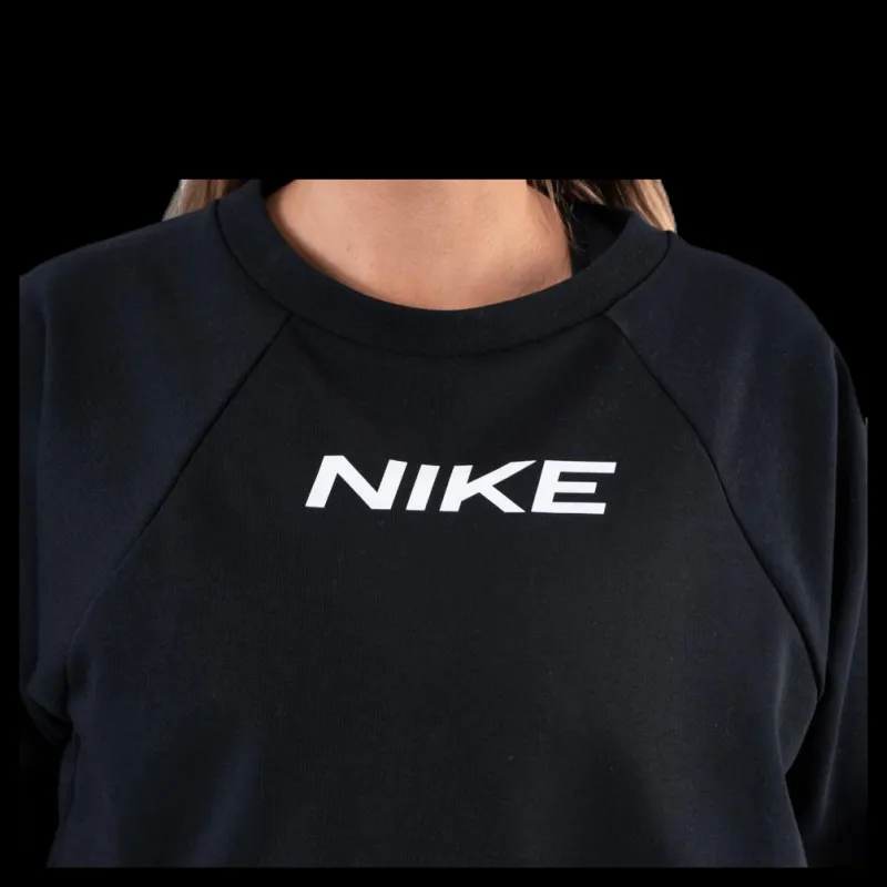 Sale Nike Essential Fleece Crew Plus White/Black Svart