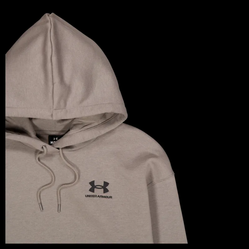 Under Armour Essential Fleece Hoodie Brown Beige Discount