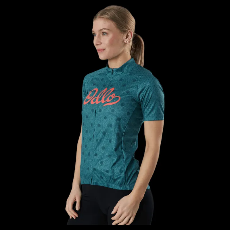 Best Odlo Essential Fz S/S Green Grön