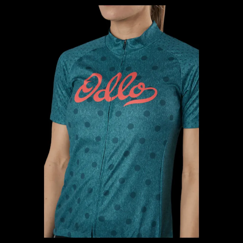 Best Odlo Essential Fz S/S Green Grön