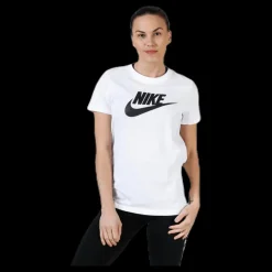 New Nike Essential Icon Futura Tee White/Black Vit