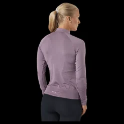 Online Famme Essential Long Sleeve Dark Pink Lila