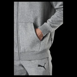 Puma Essential Small Logo Fz Hoodie Fl Grey Grå Online