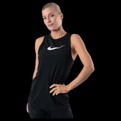 Online Nike Essential Swoosh Tank White/Black Svart