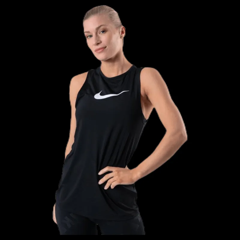 Online Nike Essential Swoosh Tank White/Black Svart