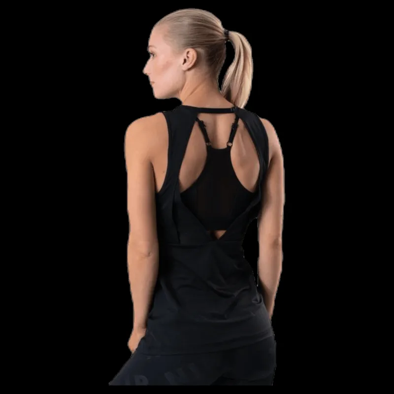 Online Nike Essential Swoosh Tank White/Black Svart