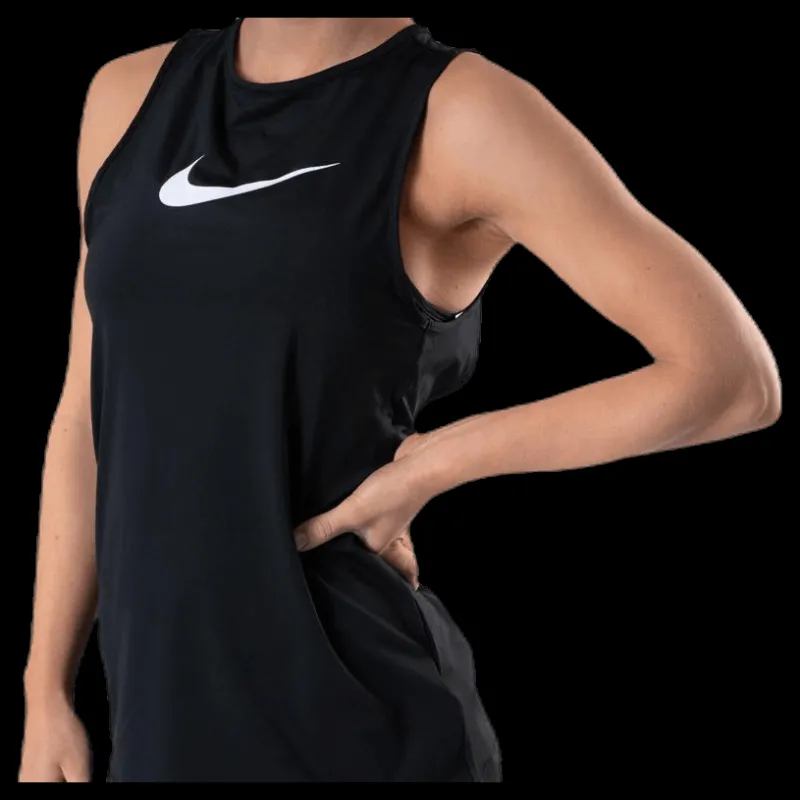 Online Nike Essential Swoosh Tank White/Black Svart