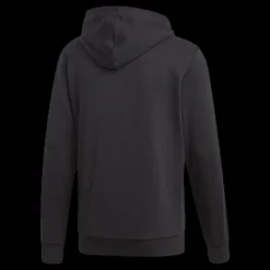 Outlet adidas Essentials 3 Stripes Fullzip French Terry Black / White Svart