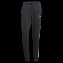 adidas Essentials 3 Stripes Tapered Pant Ft Cuffed Black / White Svart Discount