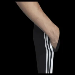 adidas Essentials 3 Stripes Tapered Pant Ft Cuffed Black / White Svart Discount