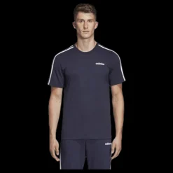 Outlet adidas Essentials 3 Stripes T-Shirt Legend Ink / White Blå och Vit