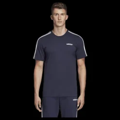 Outlet adidas Essentials 3 Stripes T-Shirt Legend Ink / White Blå och Vit
