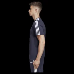 Outlet adidas Essentials 3 Stripes T-Shirt Legend Ink / White Blå och Vit