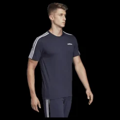 Outlet adidas Essentials 3 Stripes T-Shirt Legend Ink / White Blå och Vit