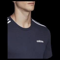 Outlet adidas Essentials 3 Stripes T-Shirt Legend Ink / White Blå och Vit