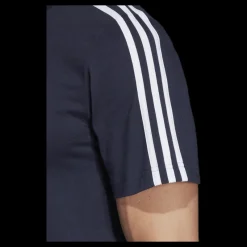 Outlet adidas Essentials 3 Stripes T-Shirt Legend Ink / White Blå och Vit