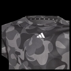 adidas Essentials AEROREADY Seasonal Print Crop T-Shirt Kids Black Svart Clearance