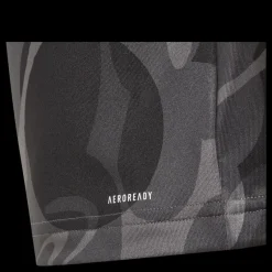 adidas Essentials AEROREADY Seasonal Print Crop T-Shirt Kids Black Svart Clearance