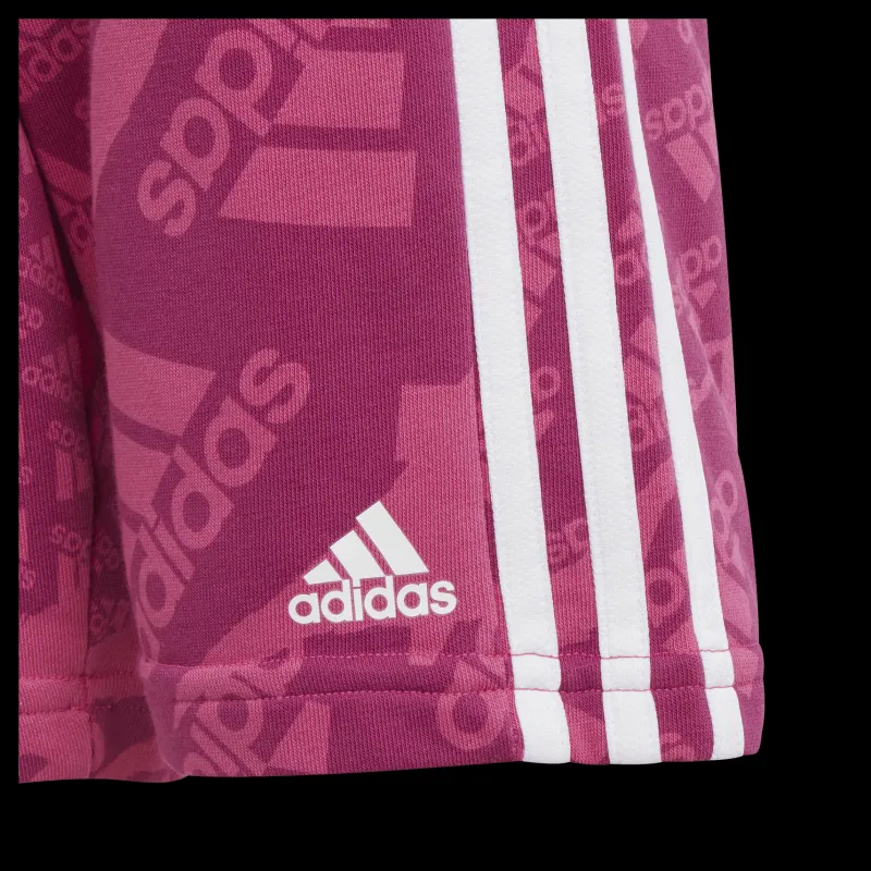 Sale adidas Essentials Allover Print Shorts Kids Pink Rosa