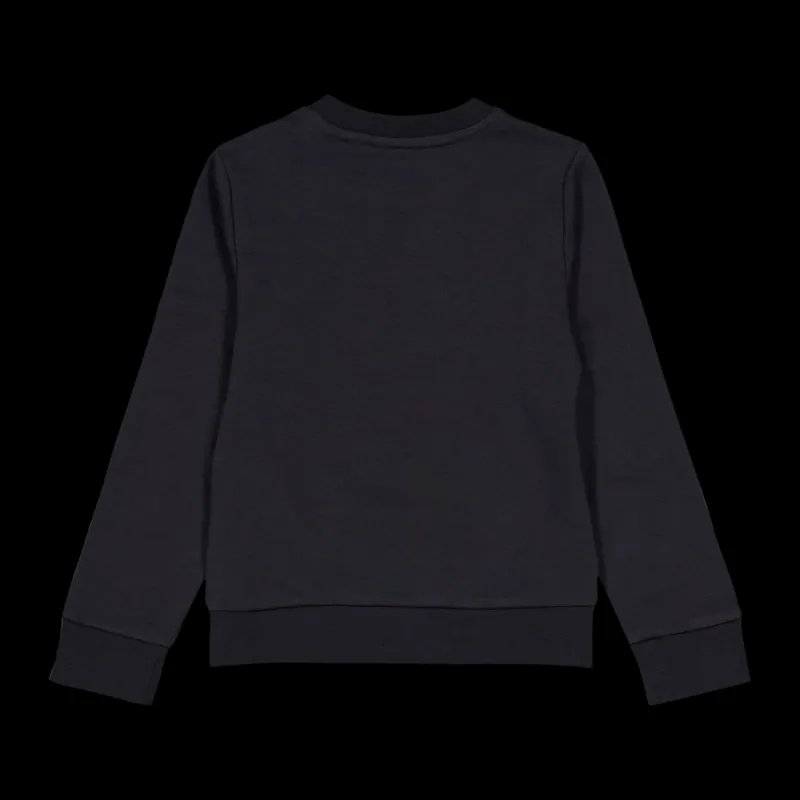 adidas Essentials Big Logo Cotton Sweatshirt Black Svart Best