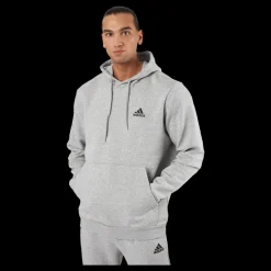 adidas Essentials Fleece Hoodie Medium Grey Heather Grå Clearance