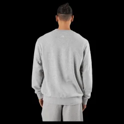 adidas Essentials French Terry Big Logo Sweatshirt Medium Grey Heather Grå