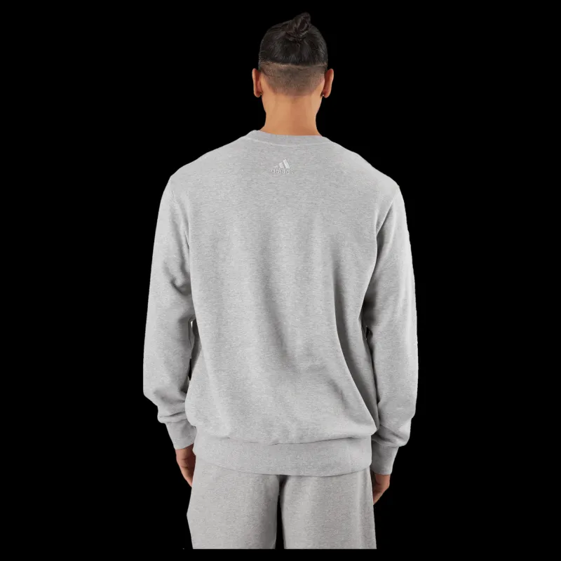 adidas Essentials French Terry Big Logo Sweatshirt Medium Grey Heather Grå