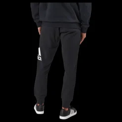 adidas Essentials French Terry Tapered Cuff Logo Joggers Black Svart Clearance