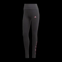 adidas ESSENTIALS HIGH-WAISTED LOGO LEGGINGS Black Svart