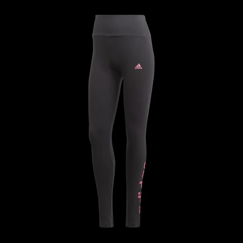 adidas ESSENTIALS HIGH-WAISTED LOGO LEGGINGS Black Svart