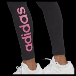 adidas ESSENTIALS HIGH-WAISTED LOGO LEGGINGS Black Svart