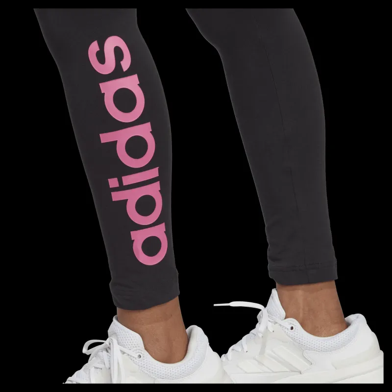 adidas ESSENTIALS HIGH-WAISTED LOGO LEGGINGS Black Svart
