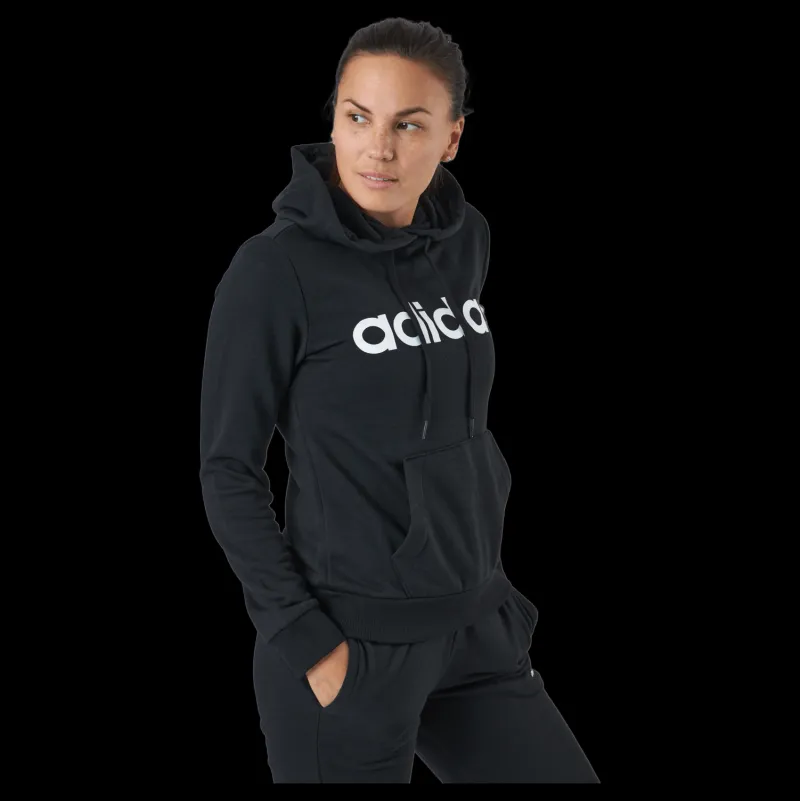 adidas Essentials Hoodie Black / White Svart Best