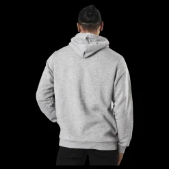 adidas Essentials Hoodie Medium Grey Heather / Black Grå Outlet