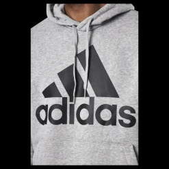adidas Essentials Hoodie Medium Grey Heather / Black Grå Outlet