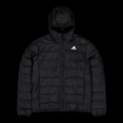 Sale adidas Essentials Light Down Hooded Jacket Black Svart