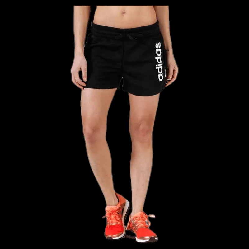 adidas Essentials Linear Short Black / White Svart Hot