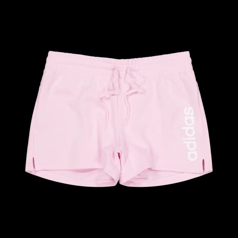 adidas Essentials Linear French Terry Shorts Clear Pink / White Lila Best