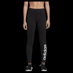 adidas Essentials Linear Tight Black / White Svart Clearance