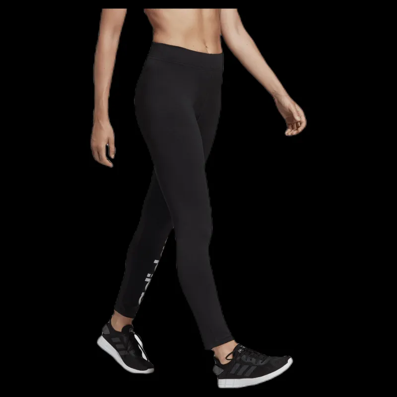 adidas Essentials Linear Tight Black / White Svart Clearance