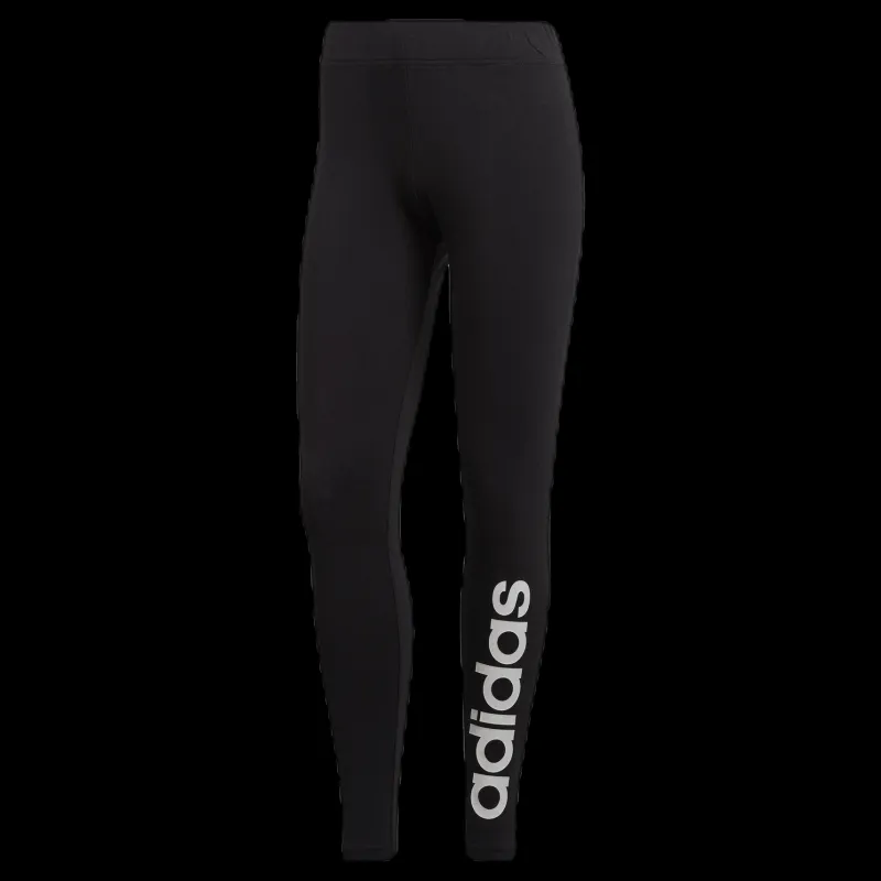 adidas Essentials Linear Tight Black / White Svart Clearance