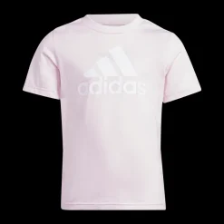 New adidas Essentials Logo T-Shirt Pink Rosa