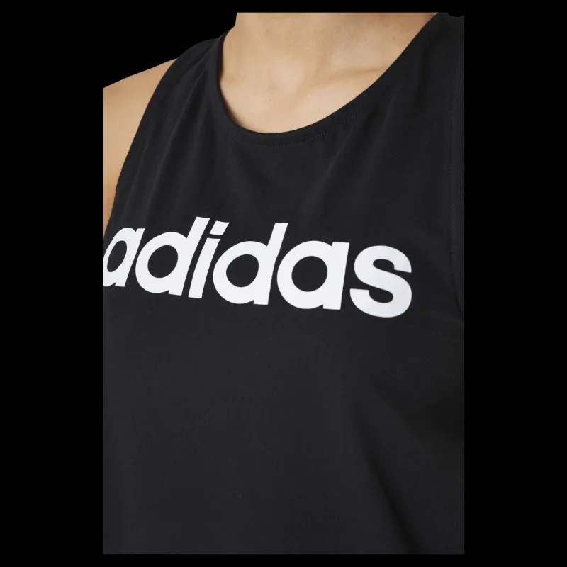 adidas Essentials Loose Logo Tank Top Black / White Svart Clearance